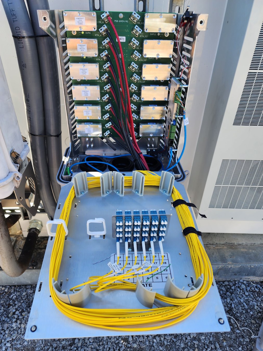 Fiber enclosure and termination detail