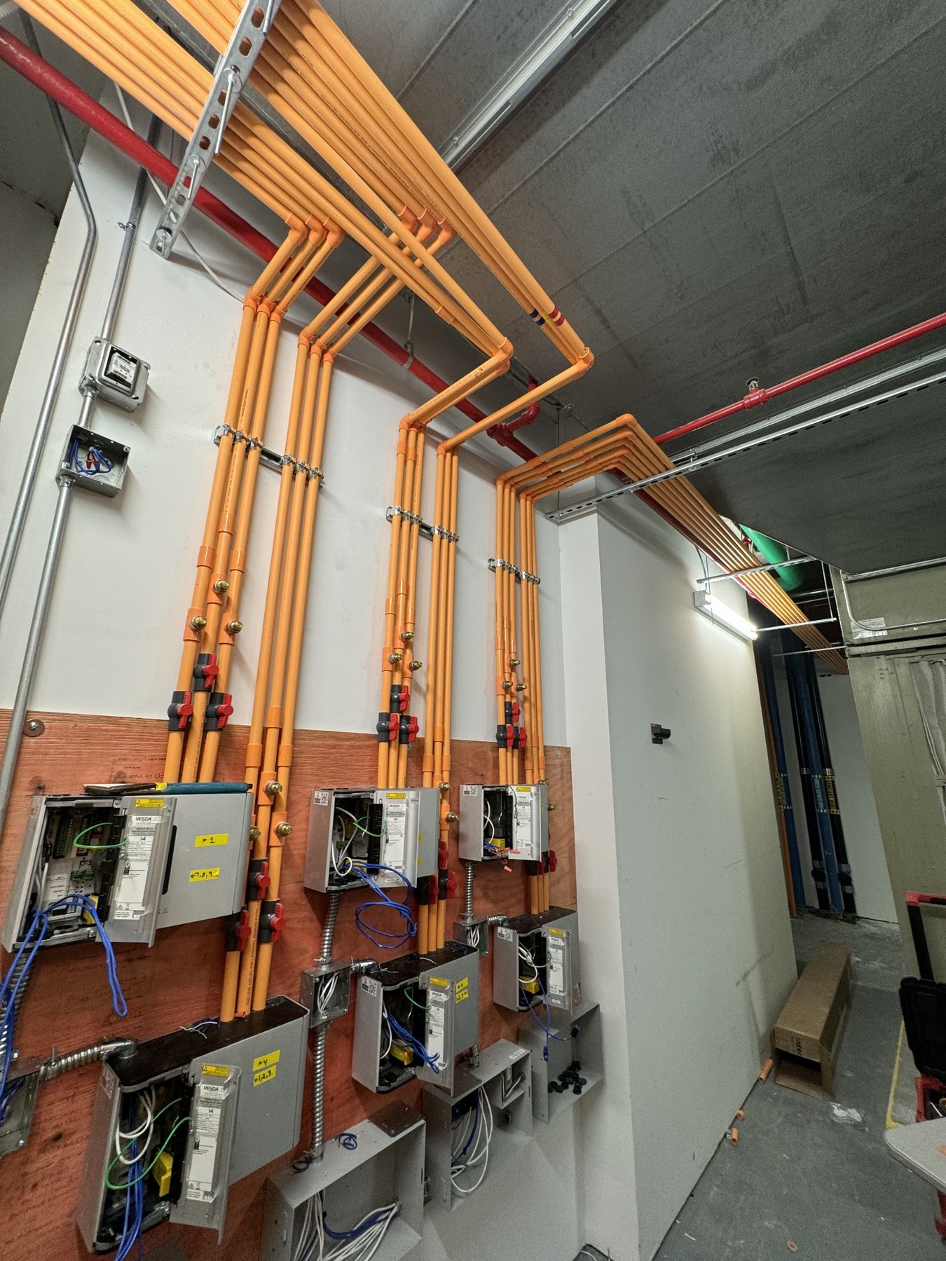 Orange fiber pathway and telecom infrastructure