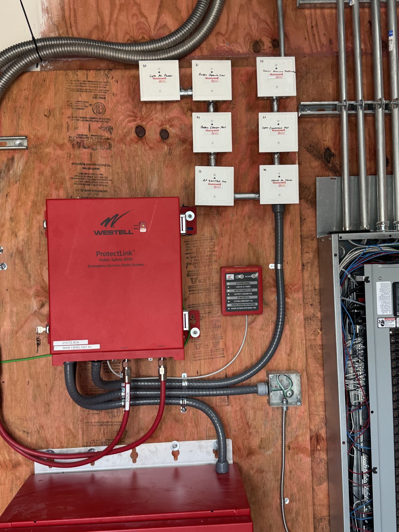 Westell public safety BDA headend installation