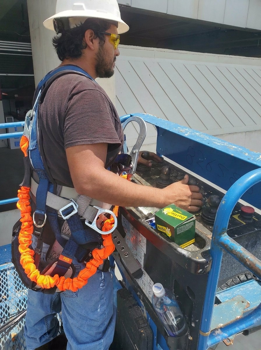 Lift access for exterior antenna and system maintenance work